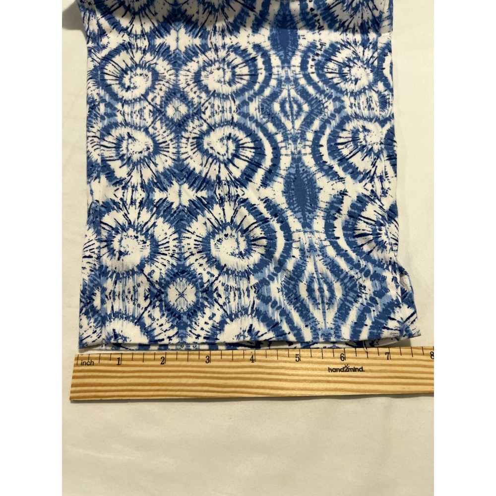 Ruby Rd Crop Pants Womens 12 Blue Tie Dye Swirl Stretch Cotton Casual Summer D01 - Picture 8 of 10